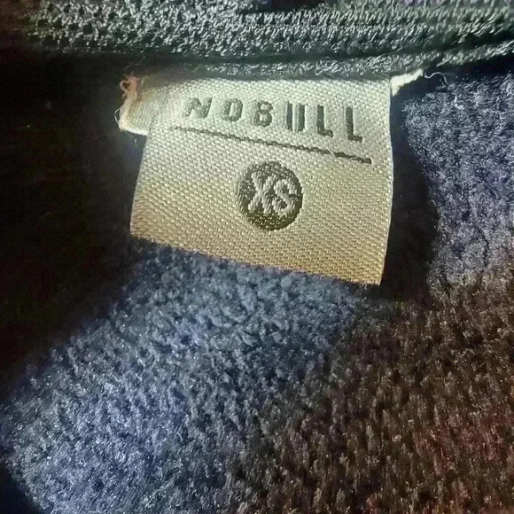 Nobull Microplush Sleeveless Hoodie Women's Size XS Gray Stretch Fleece Pullover - Picture 2 of 5